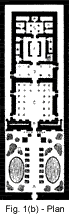 Fig. 1(b) - Plan of an Egyptian Temple